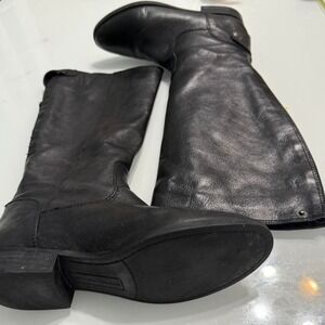 Arturo Chiang Black Leather Riding Boots –‎ Size 8.5